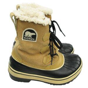 Sorel NL1631-280 Tivoli Leather Beige Insulated Waterproof Snow Boots Women's 7